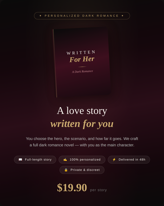Your Story - A Personalized Dark Romance